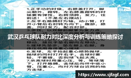 武汉乒乓球队耐力对比深度分析与训练策略探讨